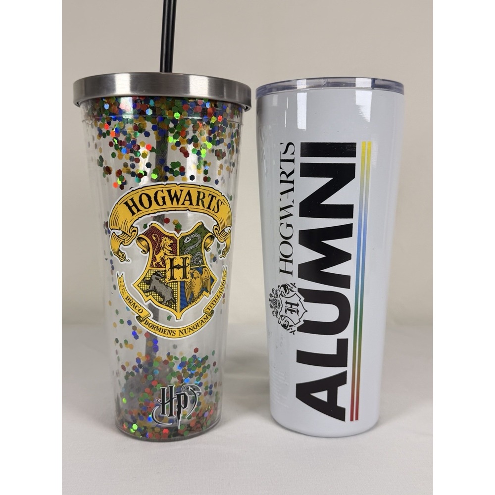 Harry Potter Hogwarts Alumni Glitter Tumbler & Insulated Cup Set